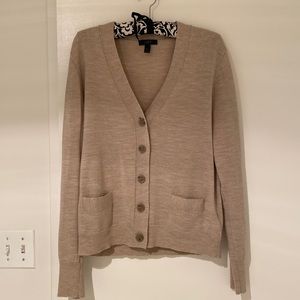J Crew Tan Cardigan